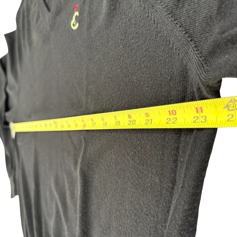 Peter Millar Mens Golf Sweater  XL V-Neck 100% Italian Merino‎ Wool Quiet Luxury